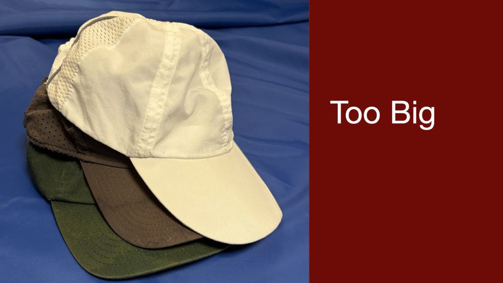 A stack of 3 hats